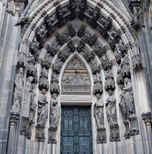 Outside Cologne cathedral