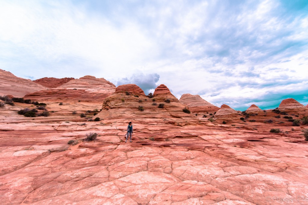 Hiking in the North Coyote buttes
