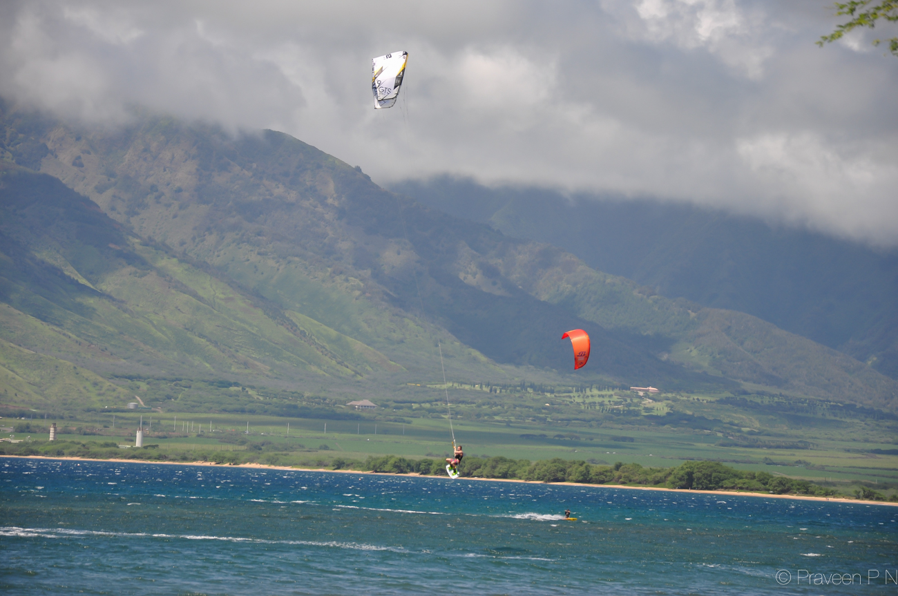 Kite surfing in Kihei