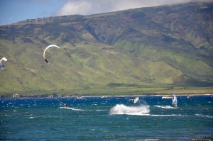 Kite surfing in Kihei