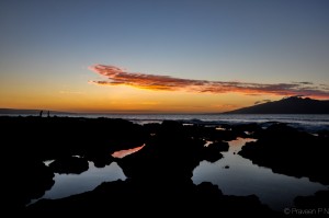 Sunset at Napili bay