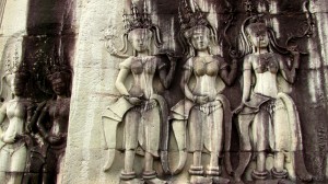 Carvings in Angkor Wat