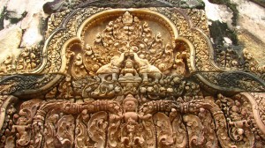 Carvings at Banteay Srey