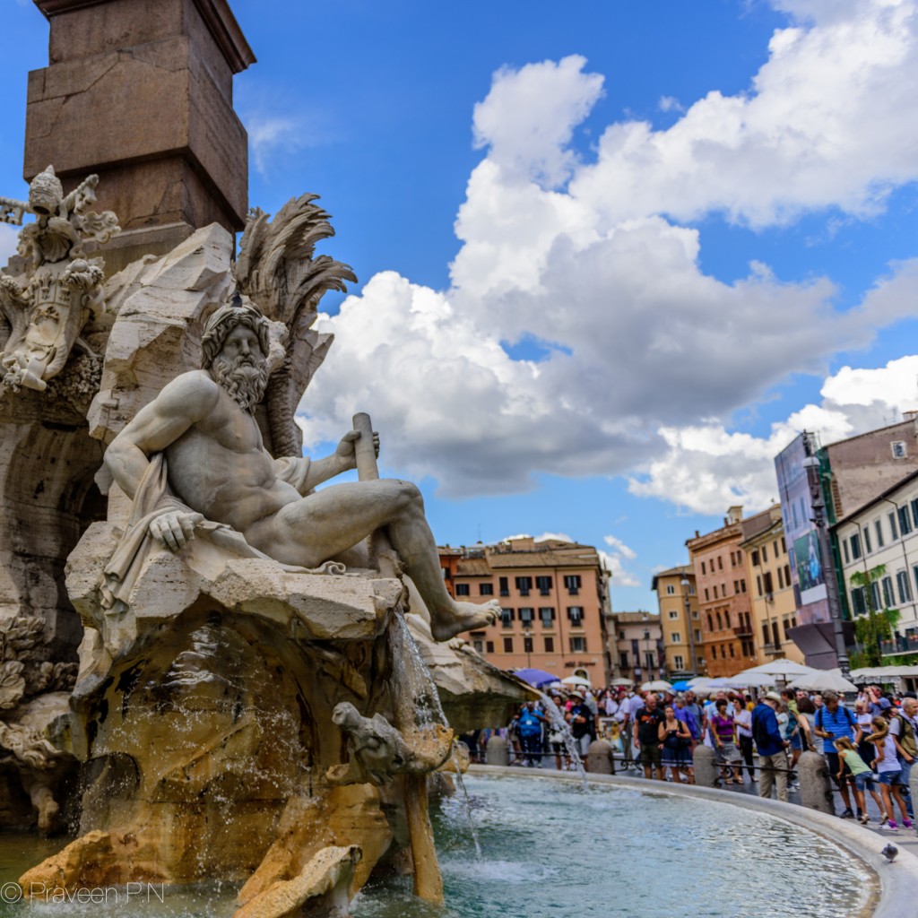 Fontana dei Quattro Fiumi at Piazza Navona