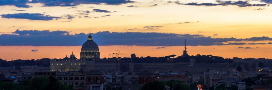Sunset from Villa Borghese