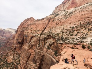 Canyon overlook point