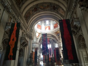 Inside Salzburg cathedral