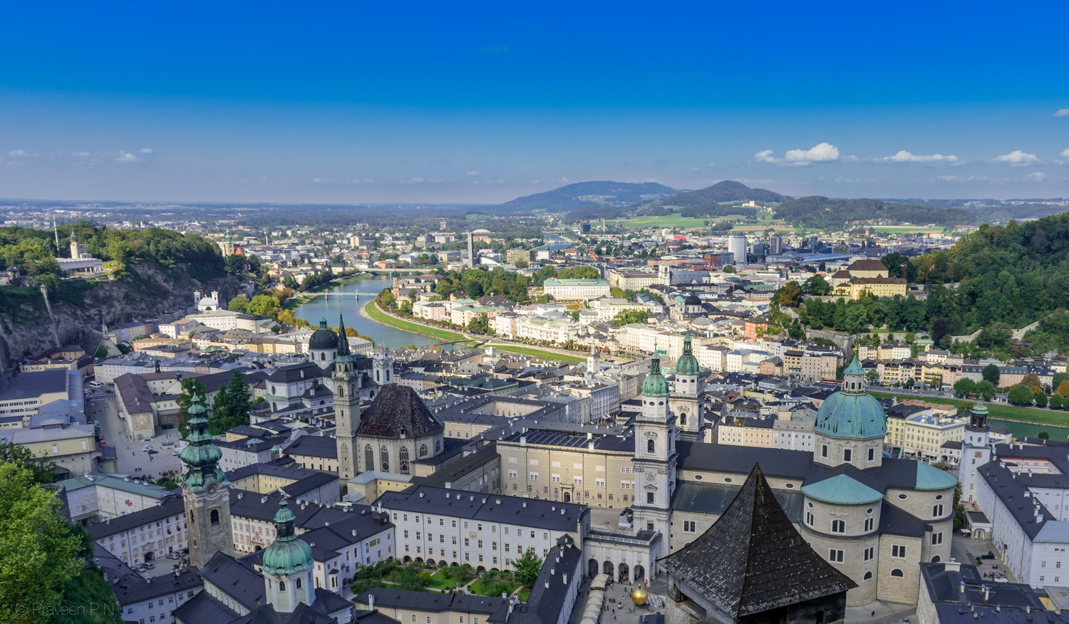 View from Hohensalzburg castle