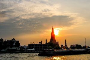Wat Arun from the boat